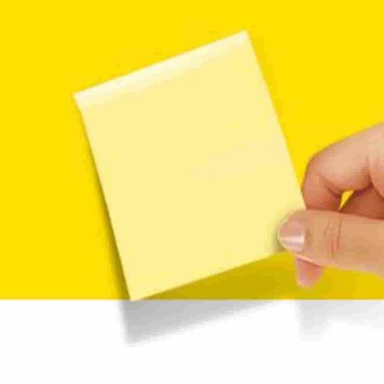 포스트잇 팝업리필 노랑 76x76mm 사각메모지 책상메모 작은메모지 탁상메모지