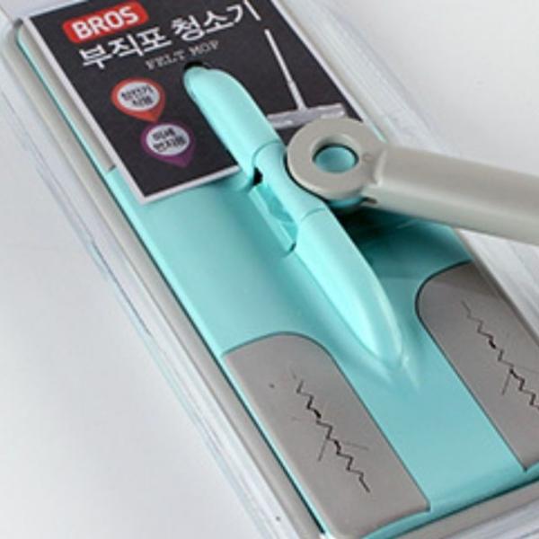 부직포청소기2단 민트 2단방걸레 밀대