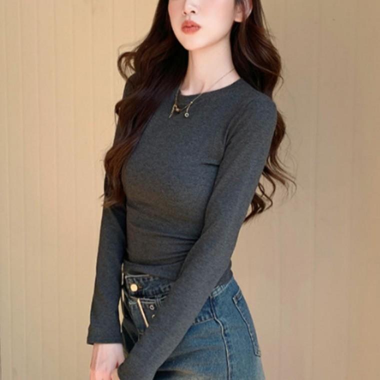소프트핏 데일리 긴팔티숙 UC0225 라운드티숙 사이즈 산 여성 S 흰색 XL 긴팔티숙 티숙 슬림핏 나시 레터링
