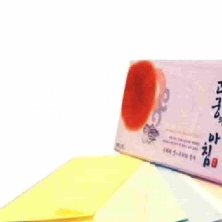 봉투 노랑색 A4 85g 대례지 5매 한지봉투 포장팩 답례봉투 전통문양한지