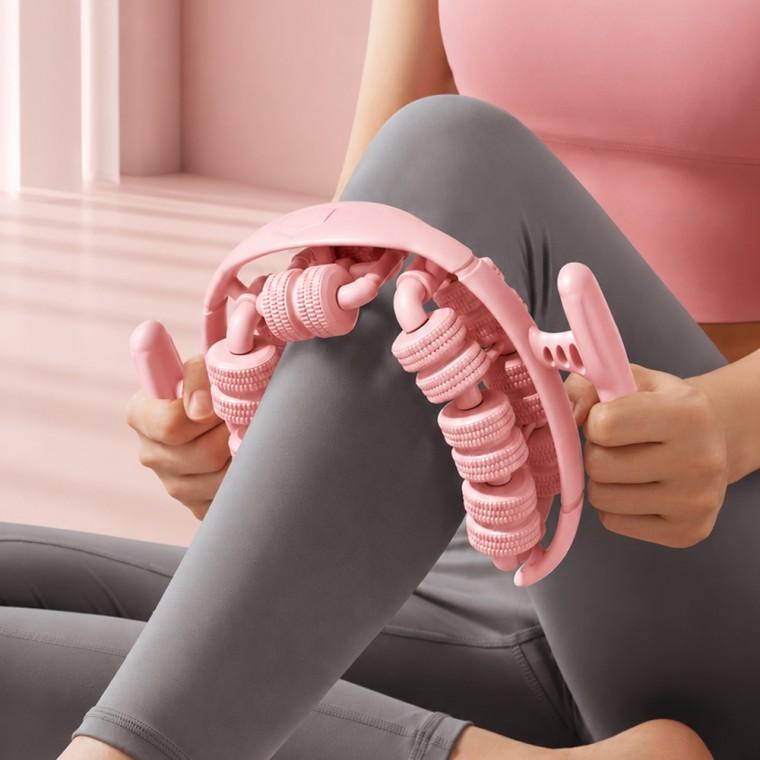 28롤러 서클 마사지기 / 다리 마사지기 / 마사지 롤러 / 요가 마사지기