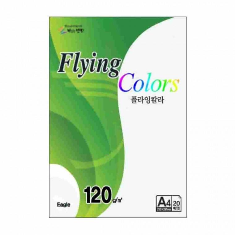 플라잉칼라 우유색 A4 120g 20매 A4색지 색지프린트 인쇄용지 제안서표지