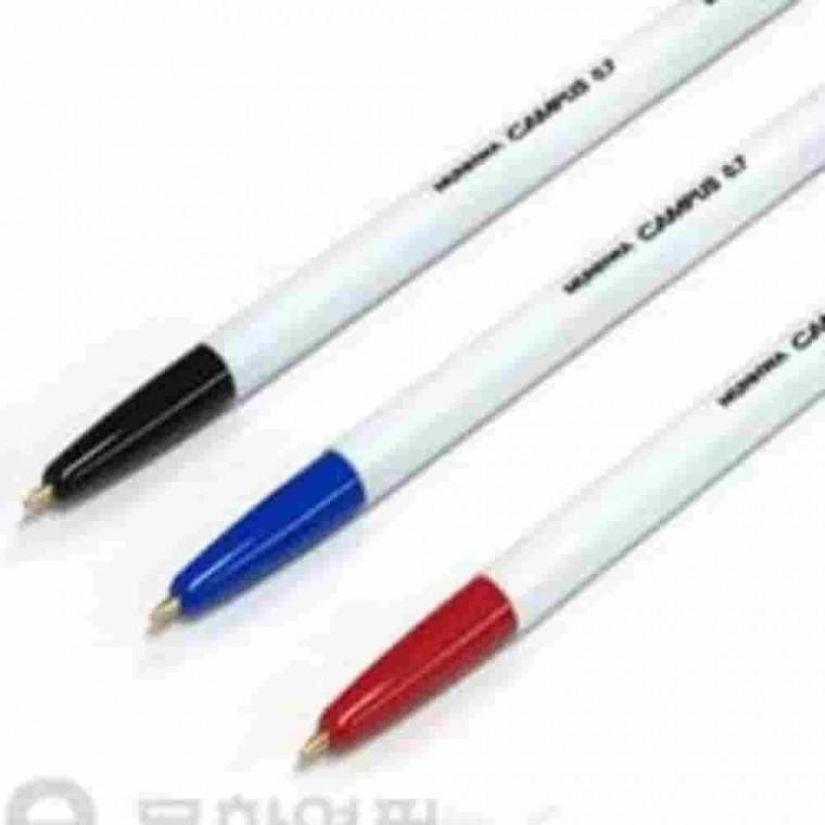볼펜리필 0.7mm 흑 다스12개입 수험생필기구 문구용품 볼펜리필심 학생문구