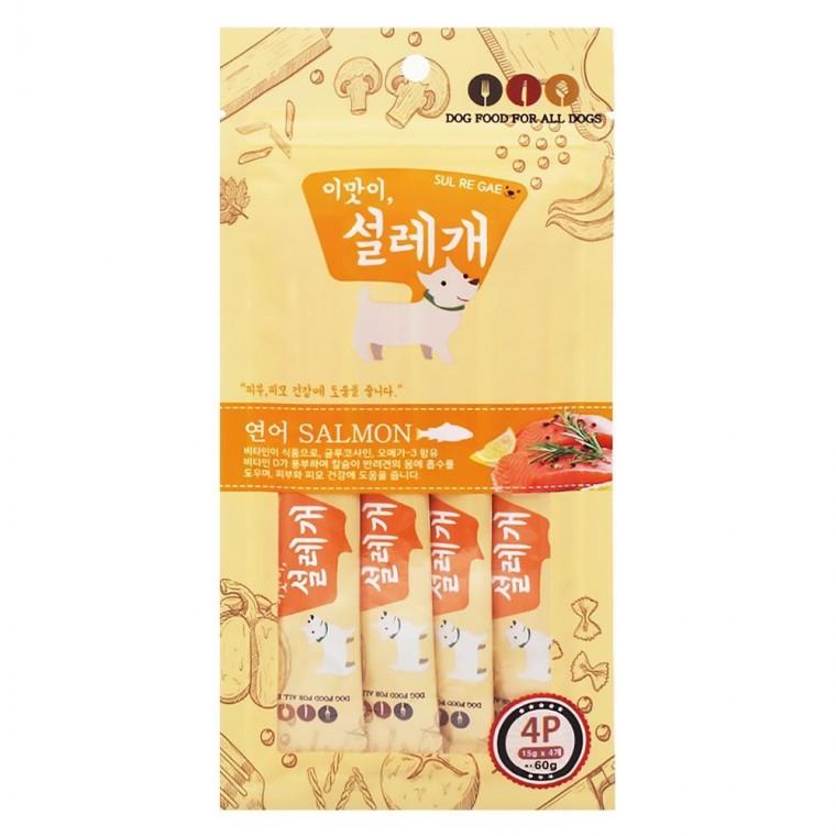 동물간식 연어 4p 반려견간식 애완견간식 개간식