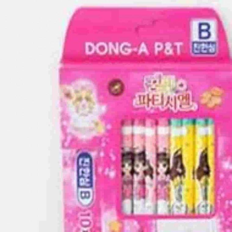 캐릭터 연필B 10본 여 문구사무용품 귀여운연필 디자인연필 스케치용연필