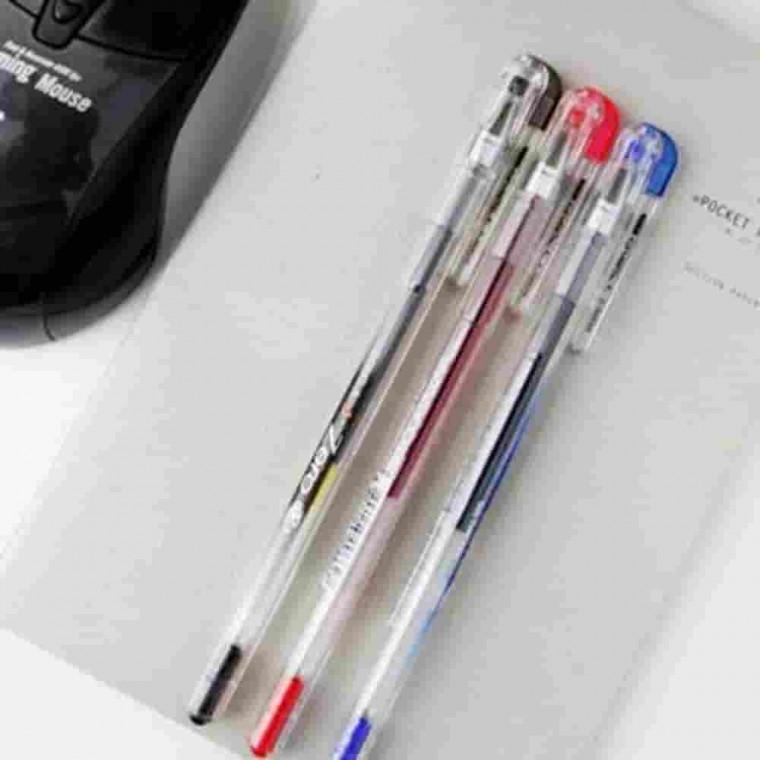 동아 0.38mm 적 사무용볼펜 업무용볼펜 필기감좋은볼펜 젤펜