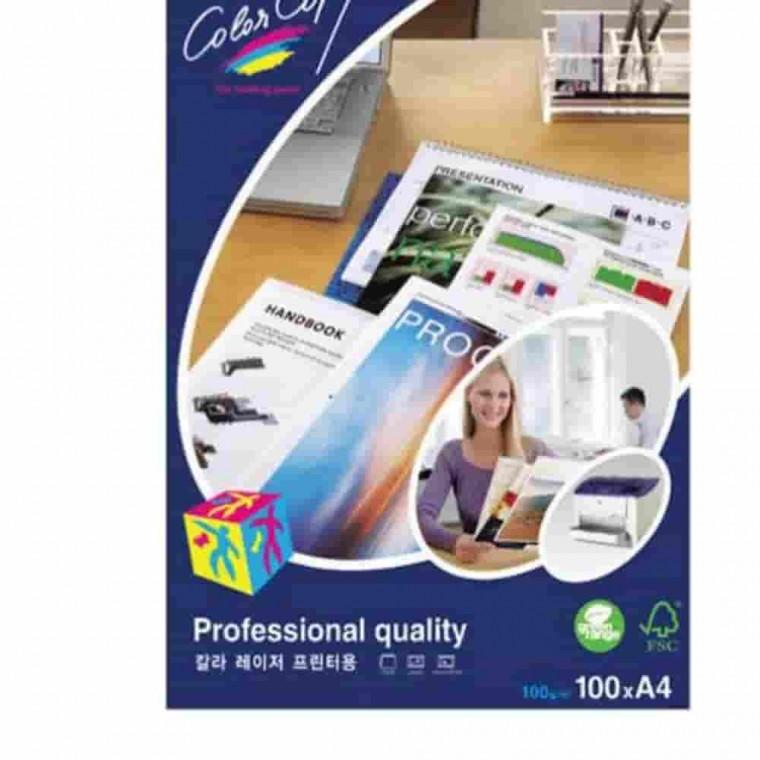 컬러레이저용지 A4 100매 250g 레이저전용지 상장용지 카탈로그용지 두꺼운A4