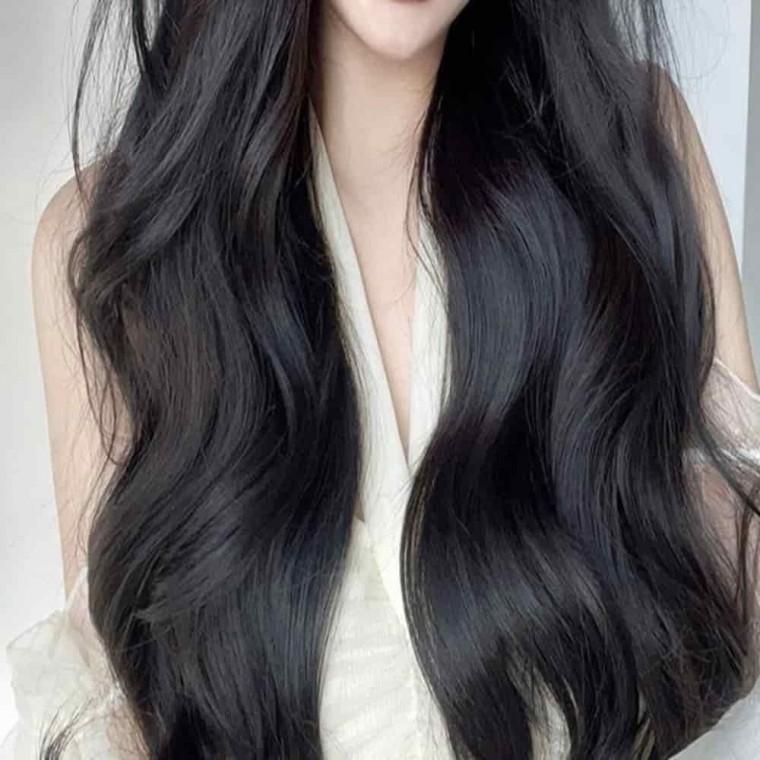 롱 헤어 붙임머리 똑딱이 부분 60cm 여성가발 웨이브피스 긴머리가발 똑딱이부분가발 가발피스