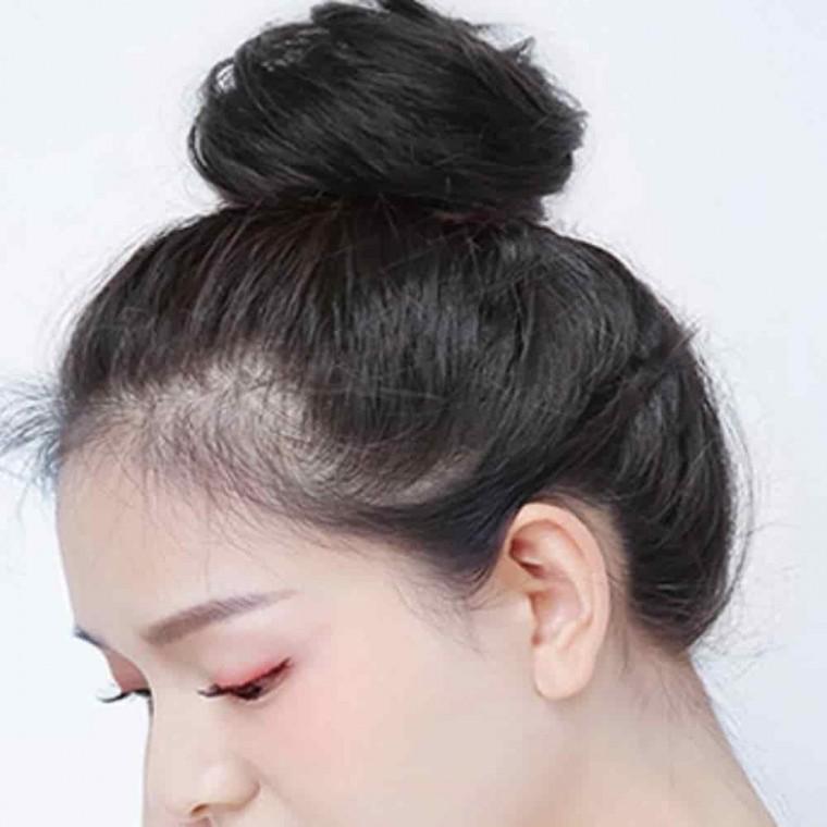 똥머리 가발 헤어번 가발머리끈 가짜머리 웨딩올림머리 웨딩가발