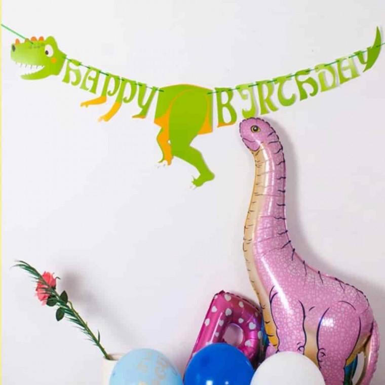 생일 티라노 공룡 가랜드 생일가렌드 생일가렌더 파티가랜드 생일포토존 예쁜가랜드