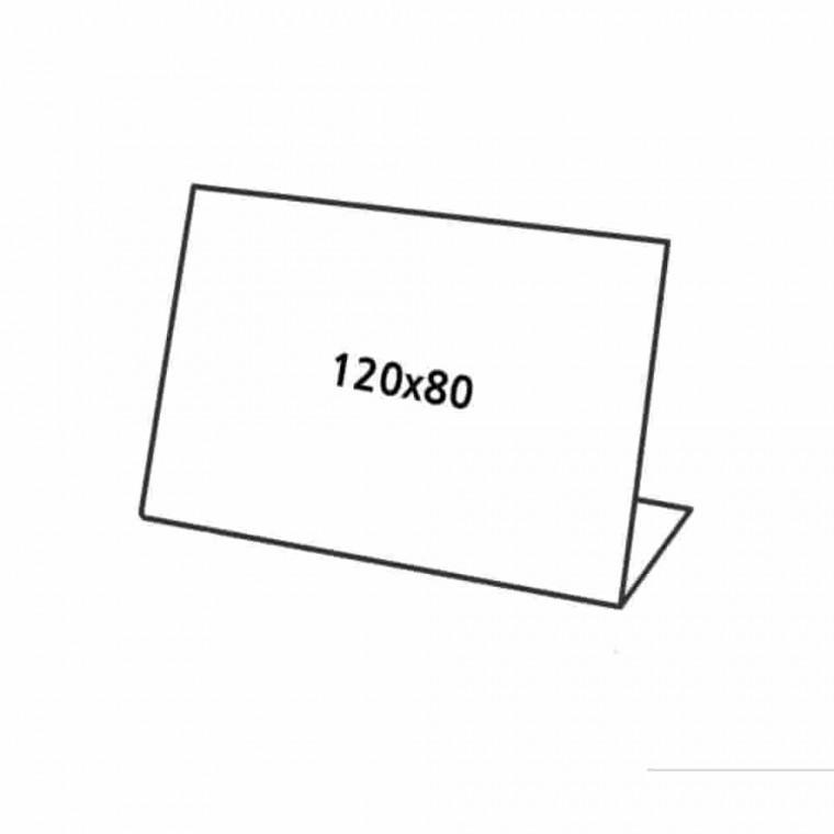 쇼케이스 단면120x80 3EA 아크릴거치대 가격표시대 이름표꽂이 스탠드꽂이 가격표거치대