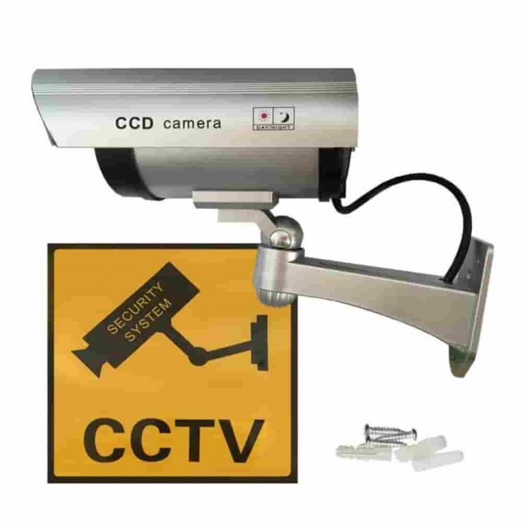 스티커포함 모형CCTV카메라 현관보안카메라 현관씨씨티비 가짜CCTV 감시카메라 현관용CCTV