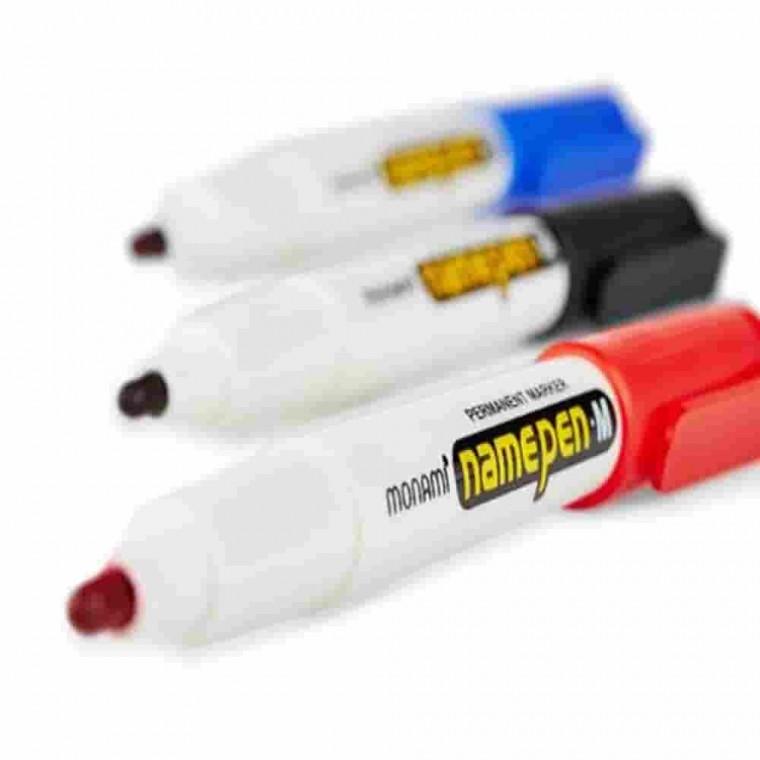 네임펜 M 1.0 2.5mm 청 산업용마커 마킹펜 유리용펜 매직펜