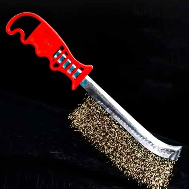 신주 황동 와이어 브러쉬 철브러쉬 황동브러쉬 녹제거솔 신주브러쉬 찌든때제거