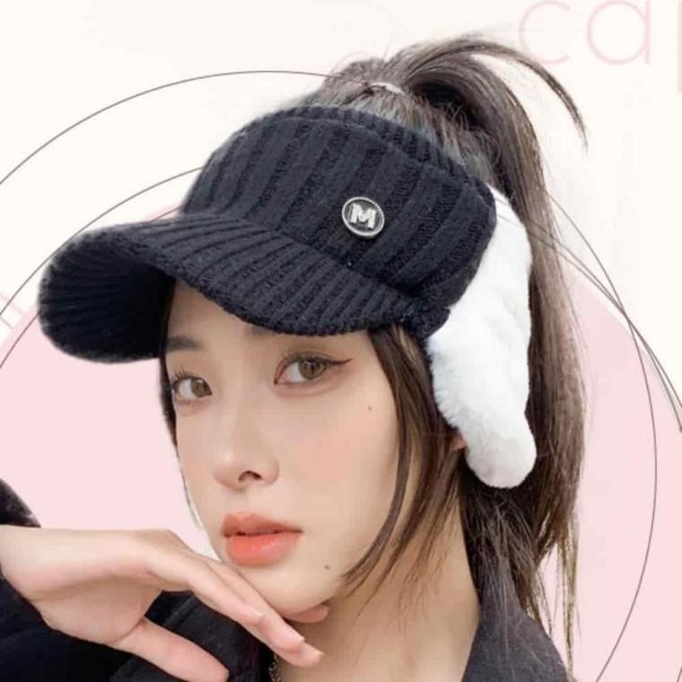 여성 귀달이 방한 모자 귀도리모자 니트귀달이모자 겨울털모자 골프귀달이모자 귀달이방한모자