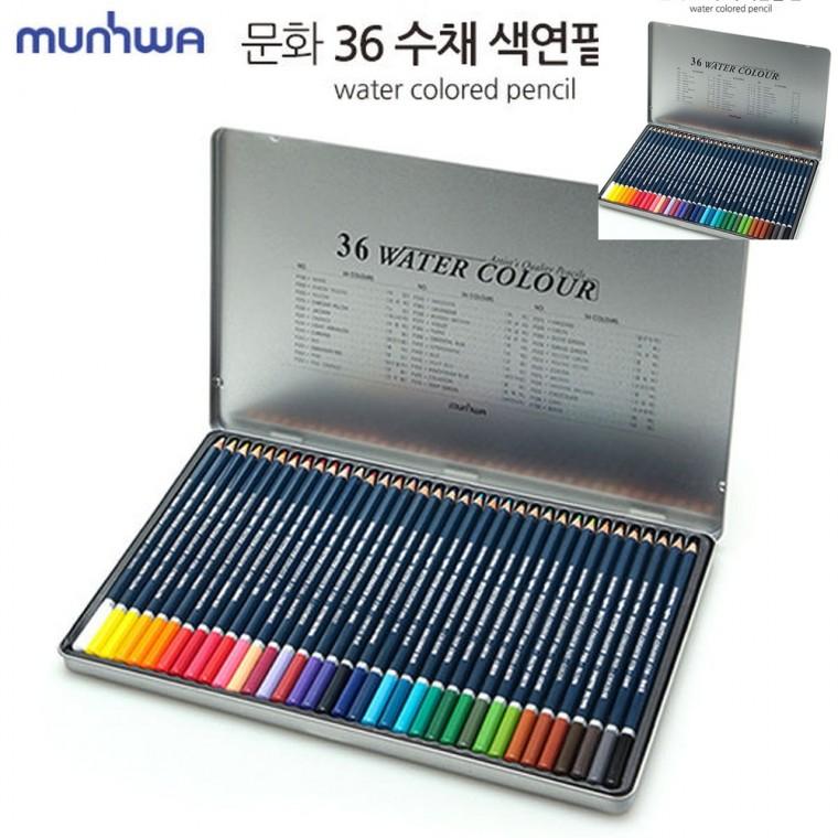 수채 색연필 36색 틴케이스 수채화색연필 색연필틴케이스 색연필세트