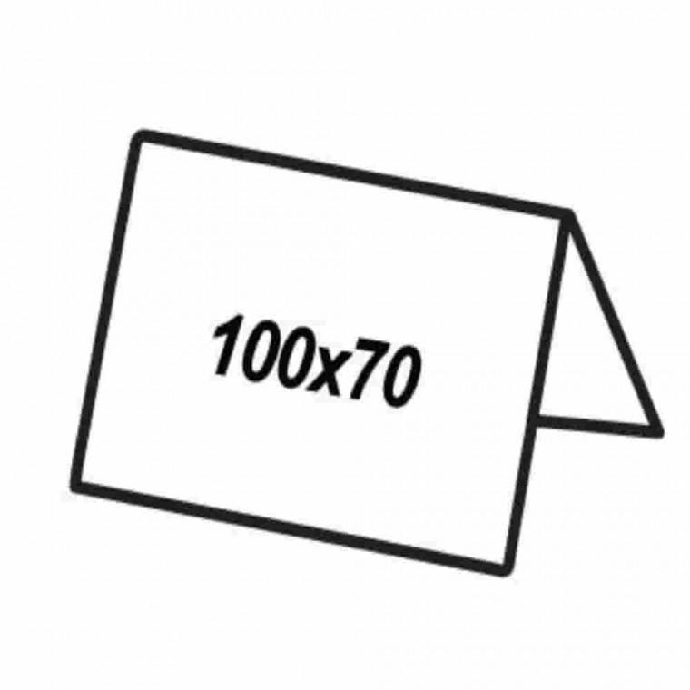 쇼케이스 양면100x70 3EA 투명안내판 이름표거치대 T자형꽂이 쇼케이스양면 아크릴POP