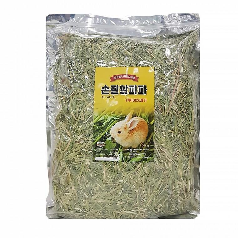 반려토끼 토끼사료 토끼먹이 알파파건초2kg