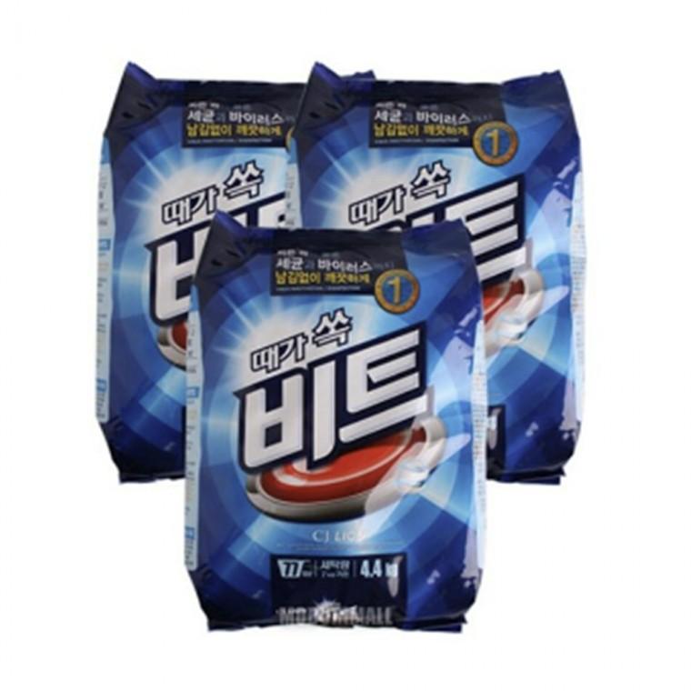 가루 대용량 3개 세제 때가쏙비트 세탁