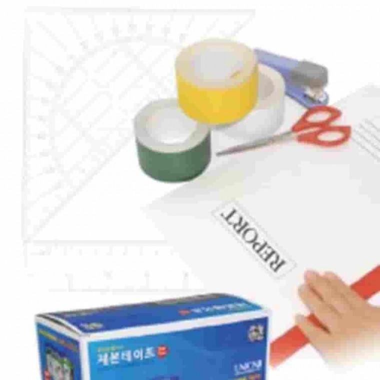 제본테이프 25mmx10m 연두 강력테이프 책보수용테이프 보수테이프 면테이프