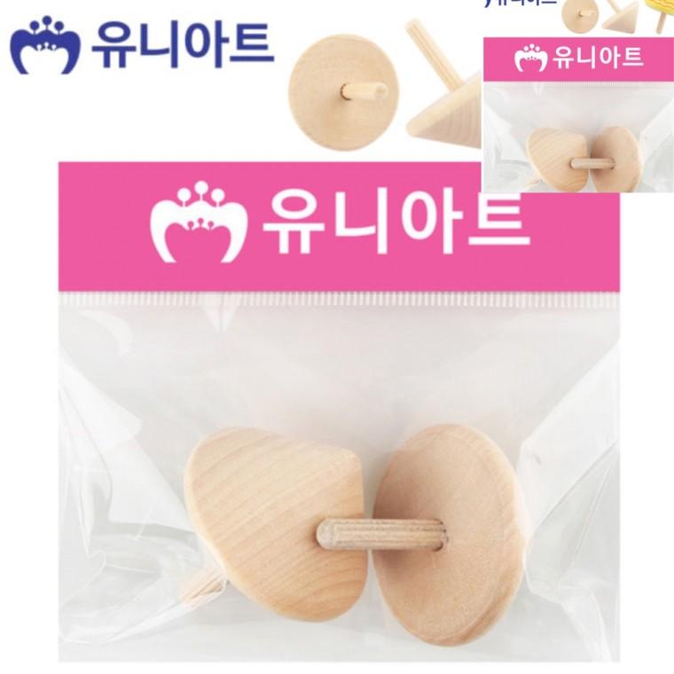 초코송이 팽이 2개입 목공예재료 유아팽이 팽이놀이