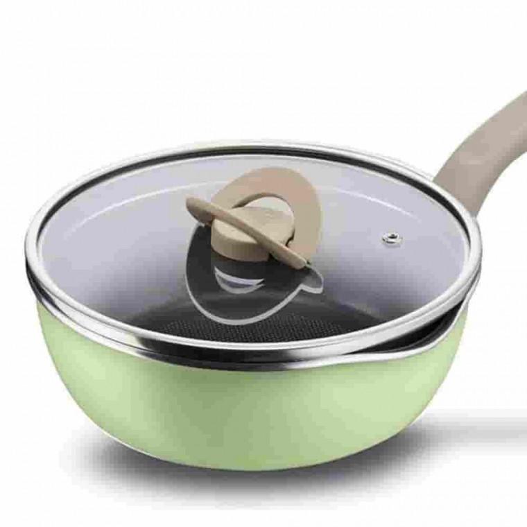 그린뚜껑 편수냄비 22cm 찌개냄비 인덕션용냄비 볶음팬 멀티팬 전골냄비