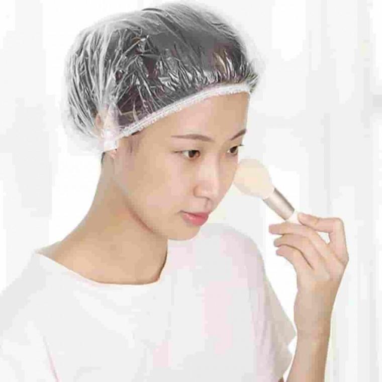 일회용 미용모 50개 트리트먼트캡 샴푸캡 염색캡 염색비닐캡 미용실비닐캡