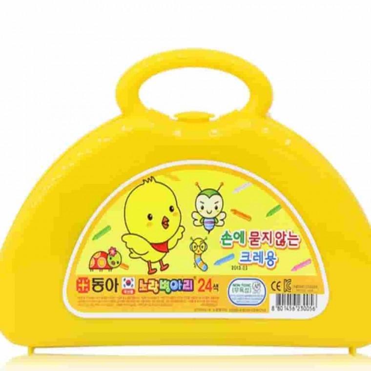 크레용 노랑병아리 24색 그림그리기재료 크레파스 그림그리기세트 드로잉도구
