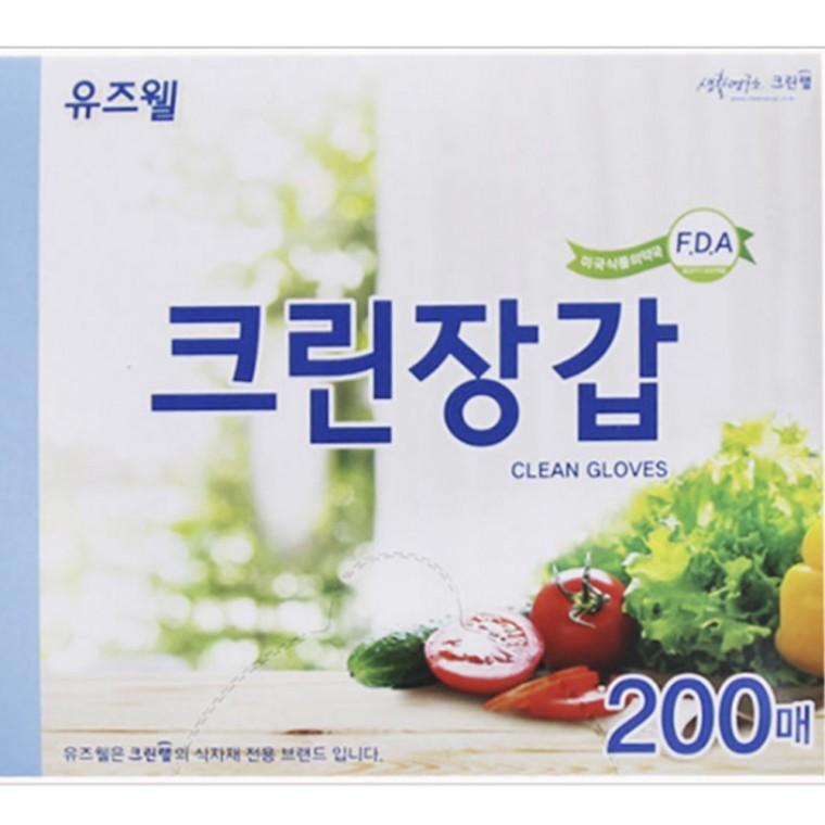 200매 일회용 크린랩 비닐장갑 위생장갑