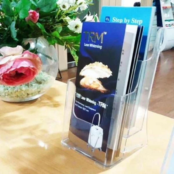 팜플렛 꽂이 1단 아크릴거치대 전단지꽂이