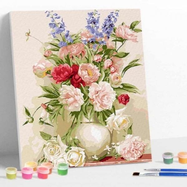 캔버스 페인팅 화병 (40X50) 인테리림 인테리어소품