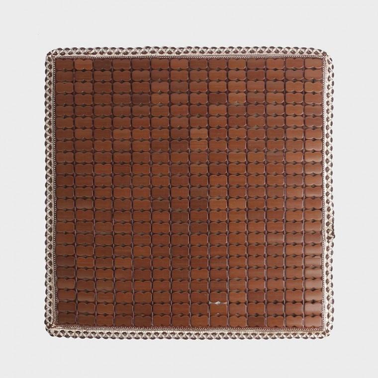 쿨링히트 대나무 방석 45cm 브라운 자동차 좌석 쿠션