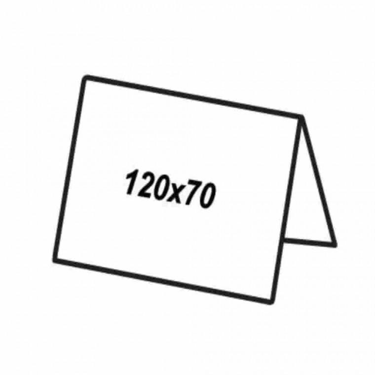쇼케이스 양면120x70 3EA 아크릴거치대 가격표꽂이 사무실이름표 스탠드꽂이 빵이름표