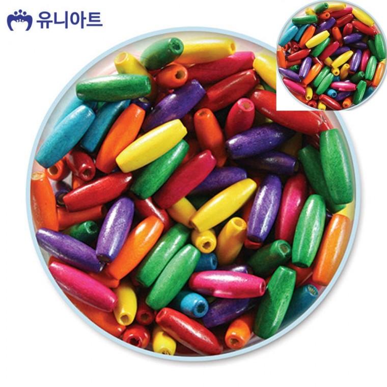 모양비즈 3번 나무비즈 타원 대 팔찌비즈 나무비즈팔찌재료 우드비즈
