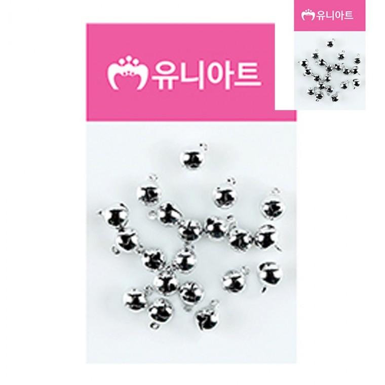 미니방울 8mm 은색 비즈공예 작은방울종 키링부자재방울