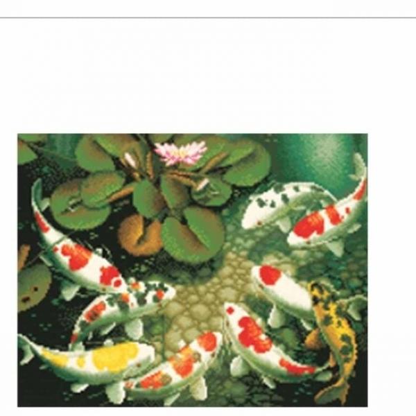 DIY 보석십자수 잉어 40X50 보석자수 구슬십자수