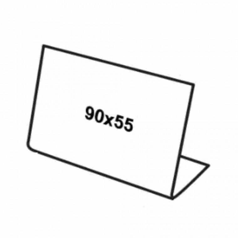 쇼케이스 단면 90x55 50개입박스 빵이름표 가격표시대 메뉴스탠드 네일샵메뉴판 가격홀더