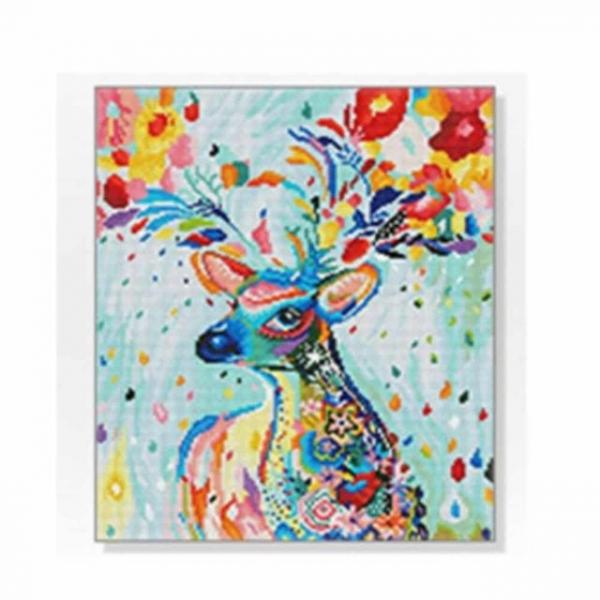 DIY 보석십자수 사슴 40X50 보석비즈십자수 집에서하는취미