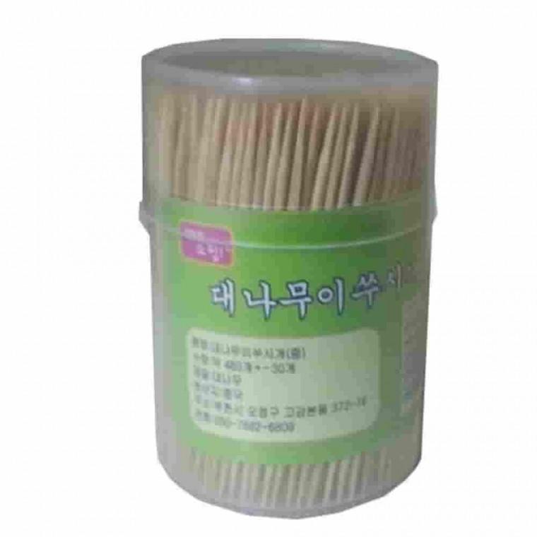 대나무 이쑤시게 원통 10통 디저트꽂이 과일꽂이 대나무이쑤시개 미니이쑤시개 일회용이쑤시개