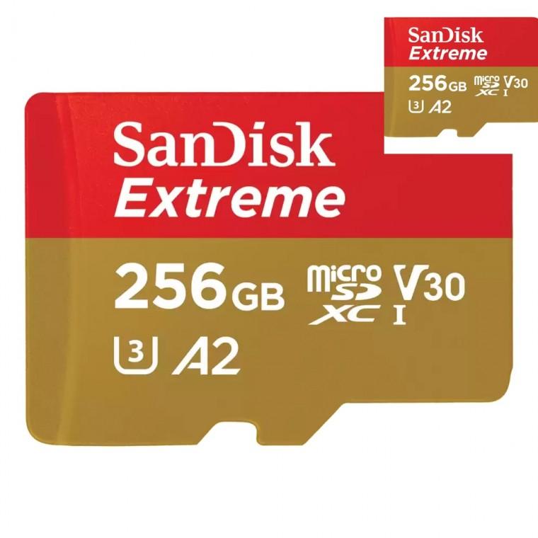 Extreme microSD 256GB 메모리카드 업무용메모리카드 소형메모리카드 보관용메모리카드