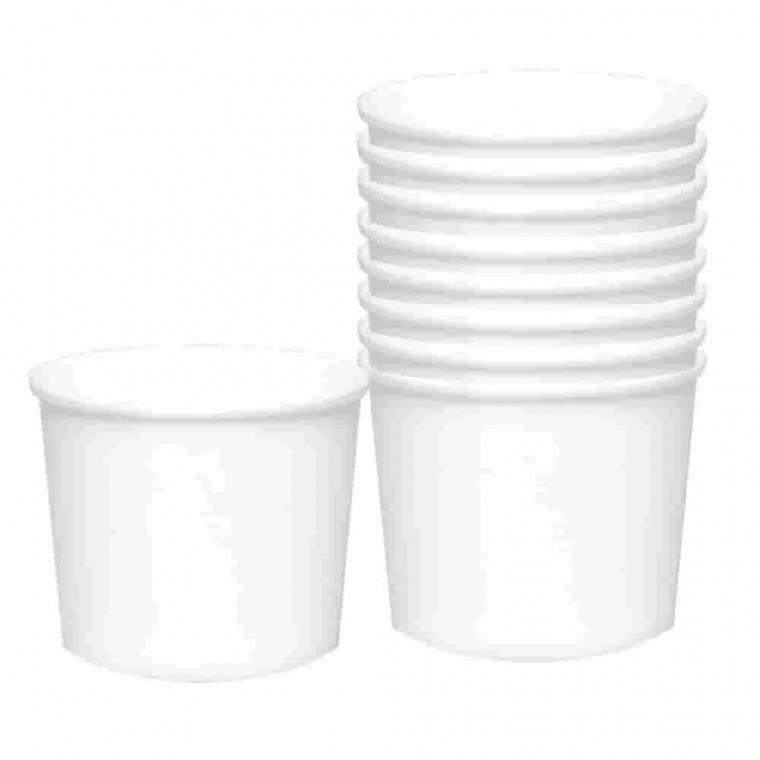 일회용용기 750ml 10p 국물용기 일회용라면용기 무지종이용기 일회용종이용기 일회용국그릇
