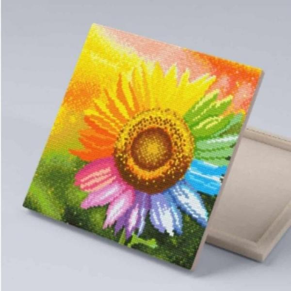 DIY 보석십자수 해바라기 (30x30) 해바라기십자수 캔버스보석십자수