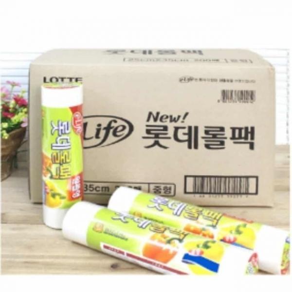 떼어쓰는 롤팩 25X35X500매 12개입 일회용비닐봉지 주방비닐