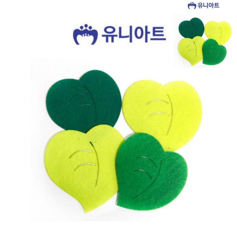 펠트 하트나뭇잎 아동미술만들기 유아만들기 만들기취미