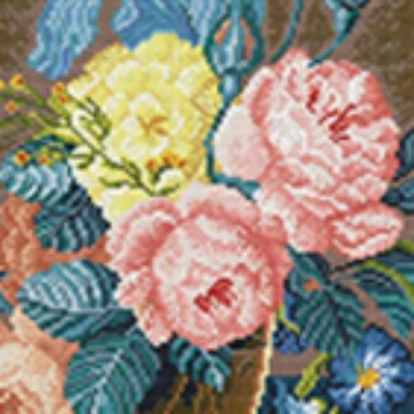 캔버스 보석십자수 꽃 40X50 자수놓기 비즈십자수