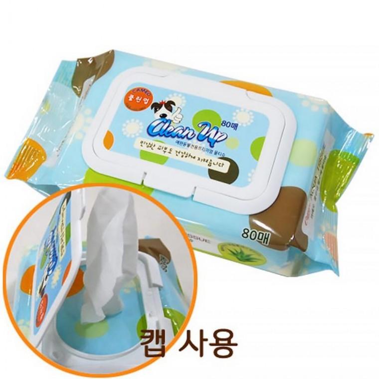 고양이티슈 80매 펫물티슈 강아지물티슈 강아지티슈