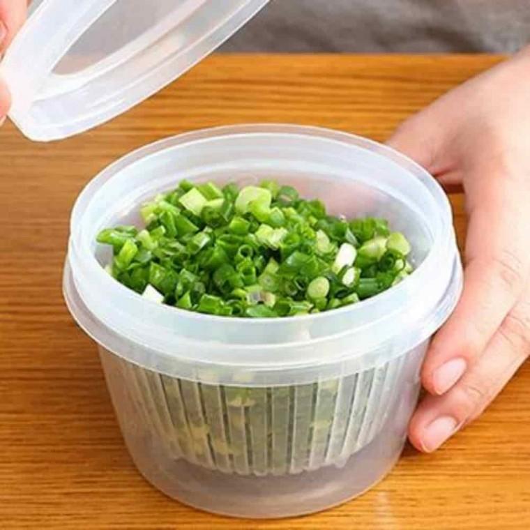 원형 밀폐 용기 캐니스터 샐러드용기 채소보관용기 과일도시락통 과일보관용기 투명밀폐용기