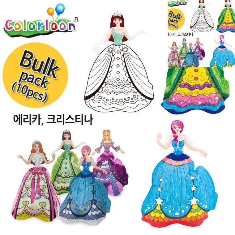 공주 만들기 10인 에리카 크리스티나 유아만들기 어린이만들기 미술놀이