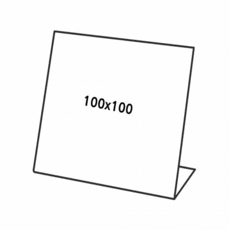 쇼케이스 단면100x100 3EA 가격표꽂이 아크릴광고판 매장디스플레이 전시안내판 아크릴쇼케이스