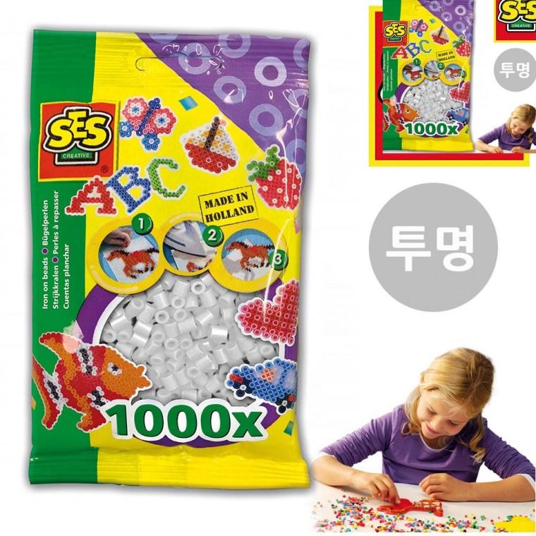 비즈공예 비즈공예비즈 비즈아트 컬러비즈 비즈놀이 비즈 투명 1000pcs